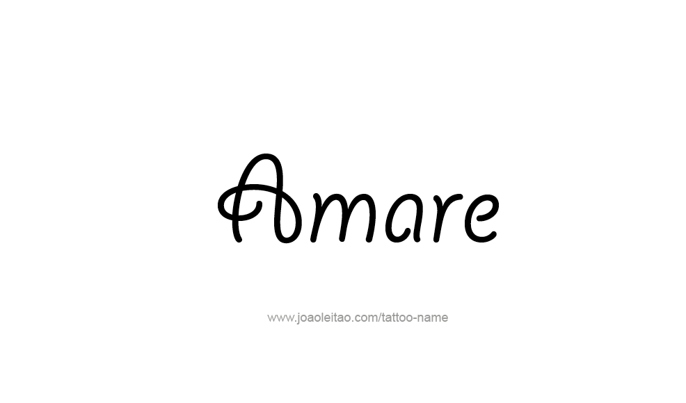 Tattoo Design  Name Amare   