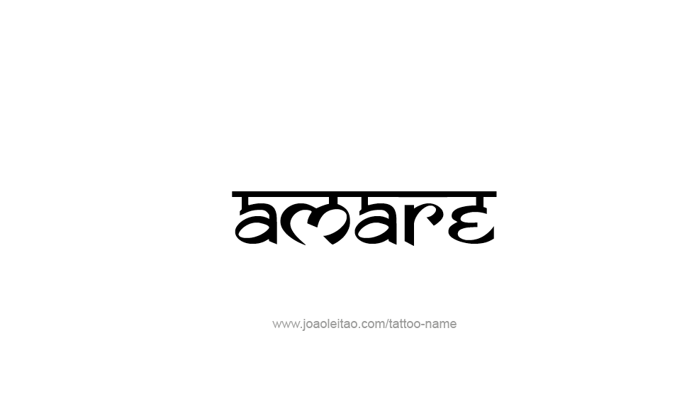 Tattoo Design  Name Amare   