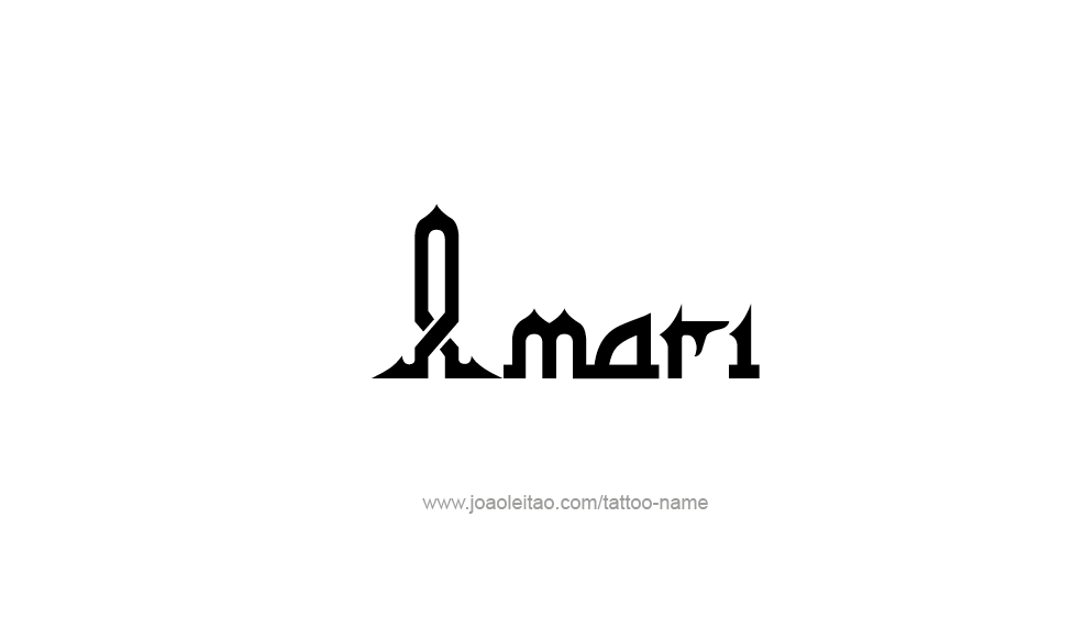 Tattoo Design  Name Amari   