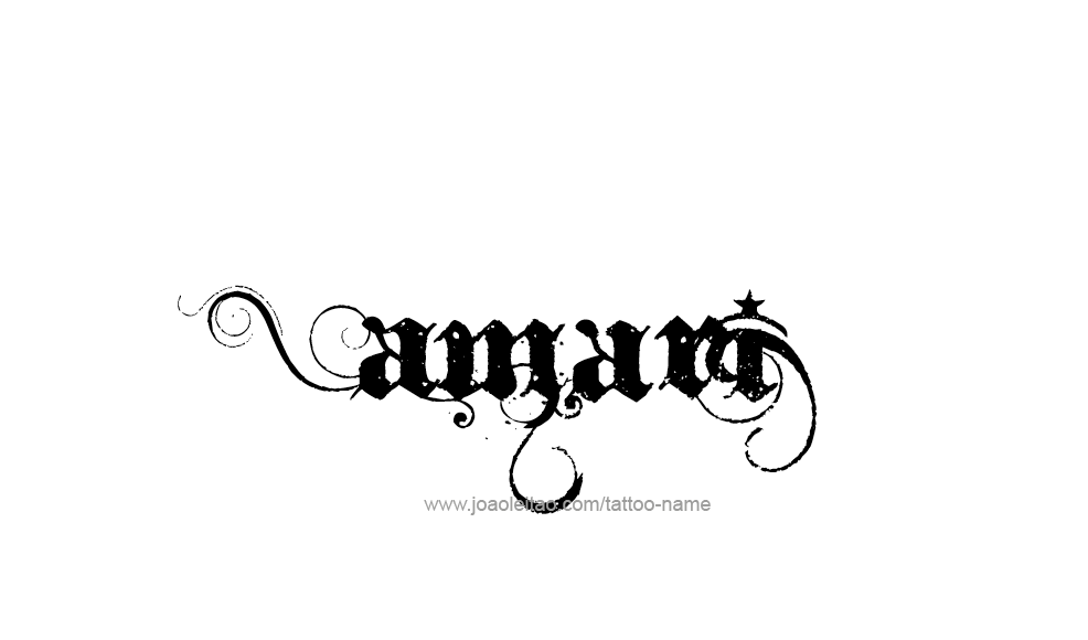 Tattoo Design  Name Amari   