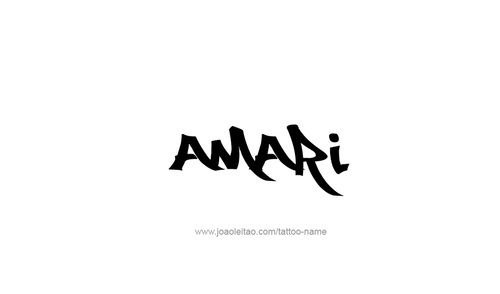 Tattoo Design  Name Amari   