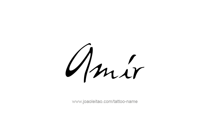 Tattoo Design  Name Amir   