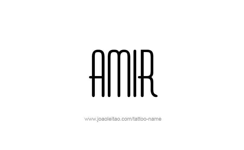 Tattoo Design  Name Amir   