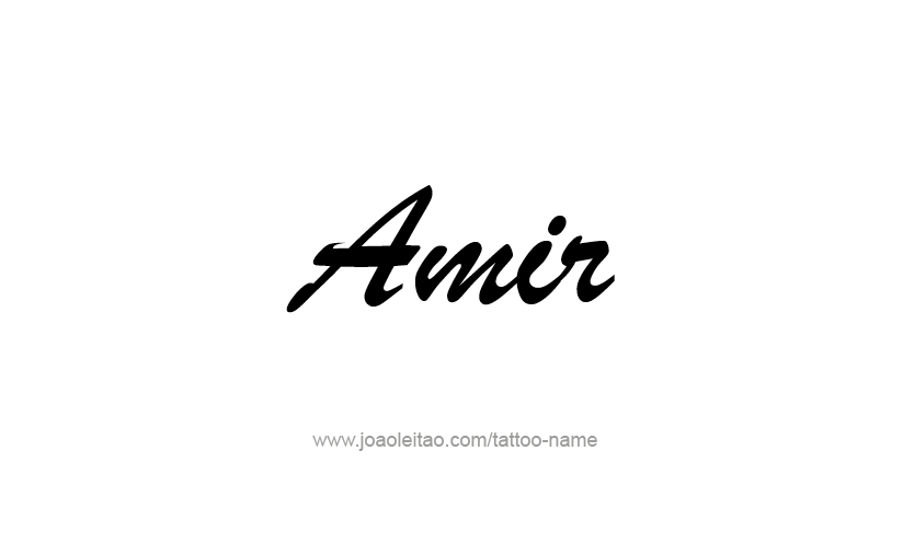 Tattoo Design  Name Amir   