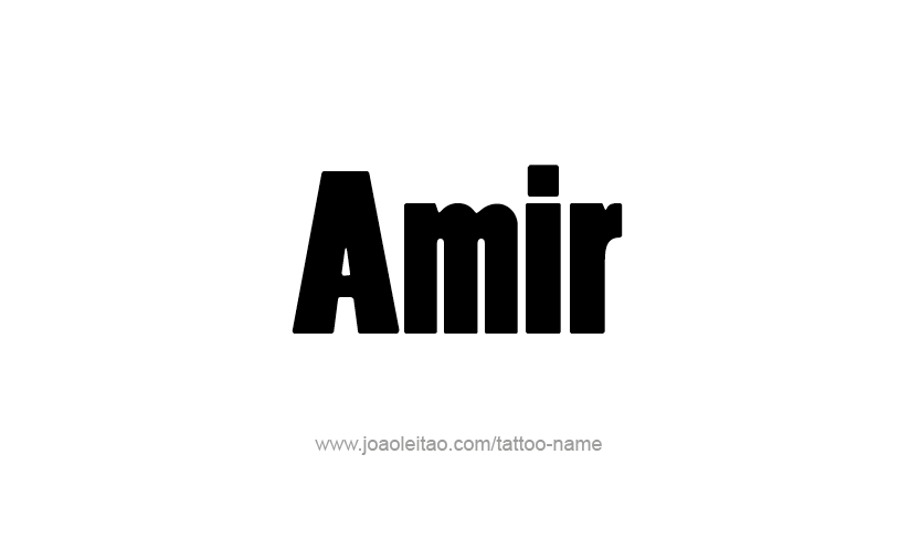 Tattoo Design  Name Amir   