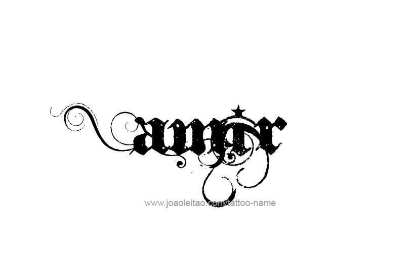 Tattoo Design  Name Amir   