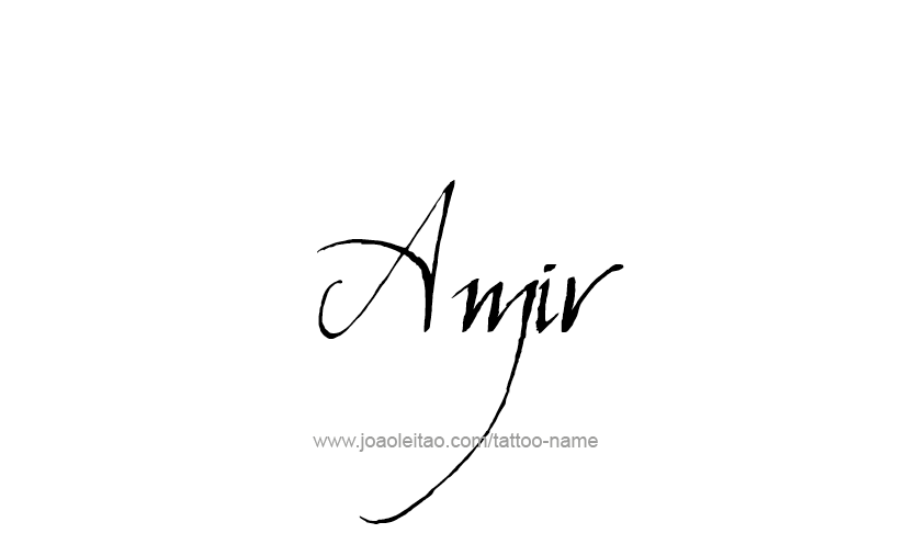 Tattoo Design  Name Amir   