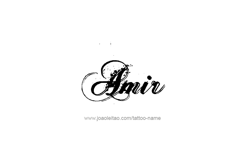 Tattoo Design  Name Amir   