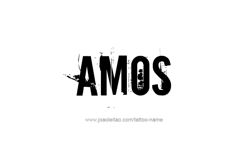 Tattoo Design  Name Amos   