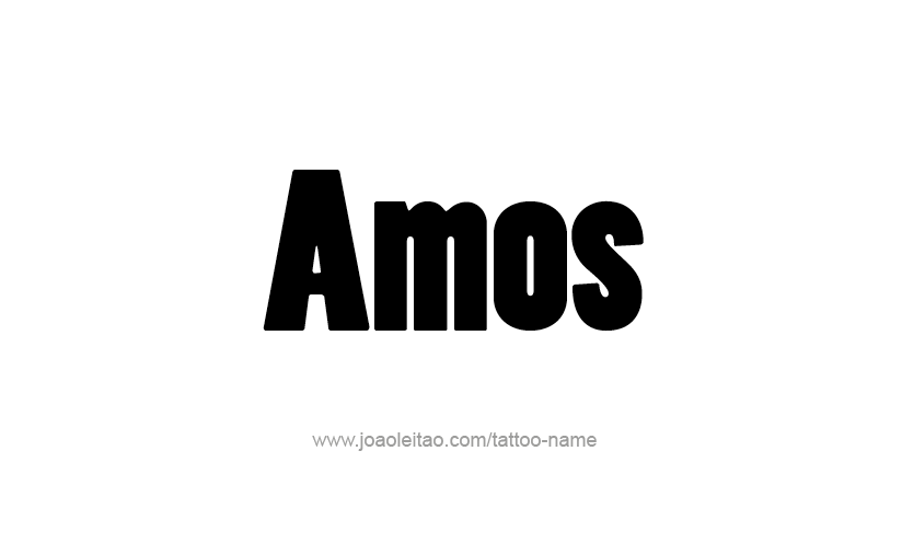 Tattoo Design  Name Amos   