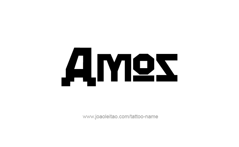 Tattoo Design  Name Amos   