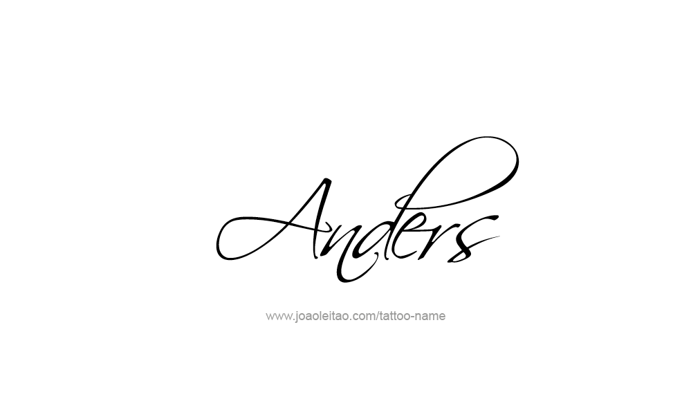 Tattoo Design  Name Anders   