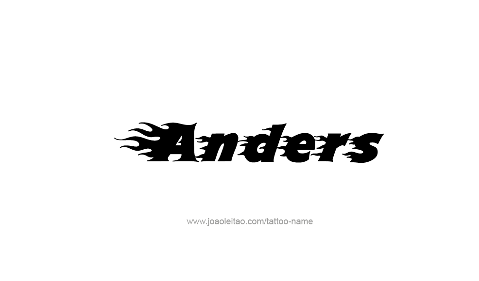 Tattoo Design  Name Anders   