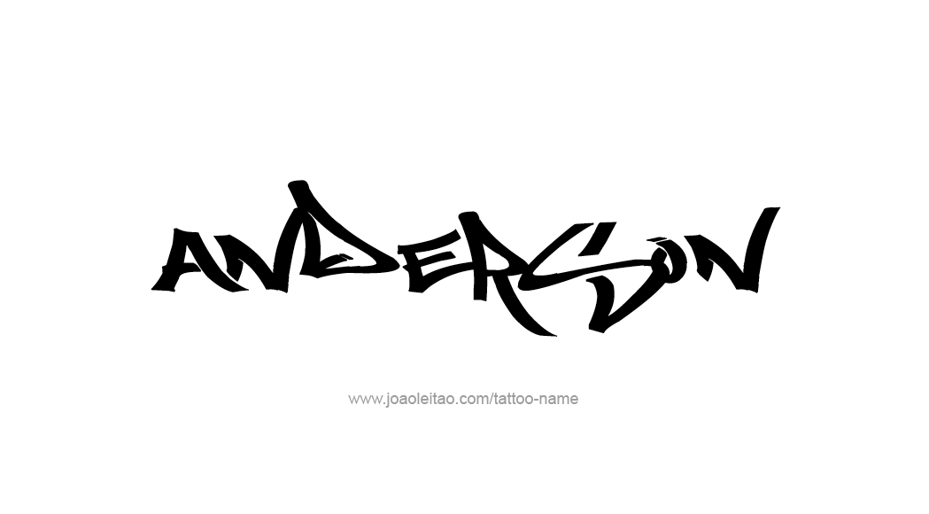 Tattoo Design  Name Anderson   