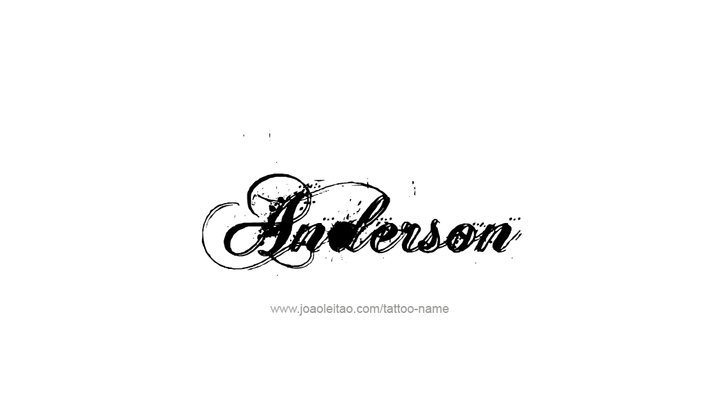 Tattoo Design  Name Anderson   