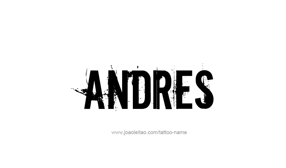 Tattoo Design  Name Andres   