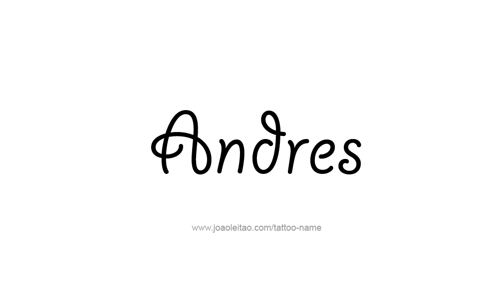 Tattoo Design  Name Andres   