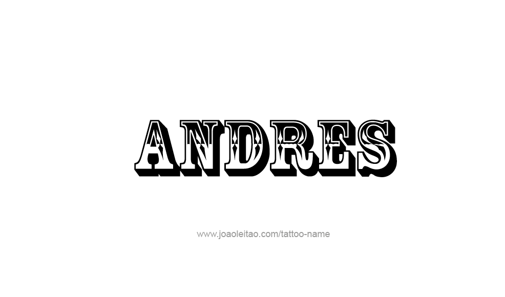 Tattoo Design  Name Andres   