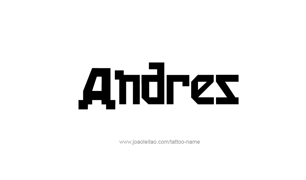 Tattoo Design  Name Andres   