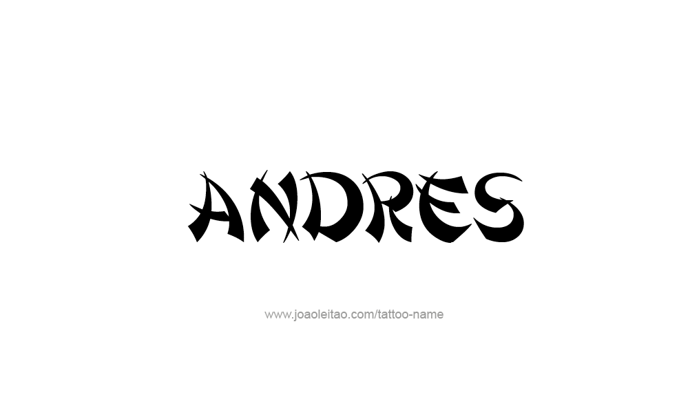 Tattoo Design  Name Andres