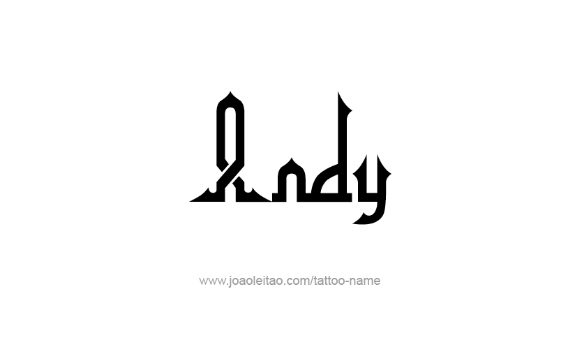 Tattoo Design  Name Andy   