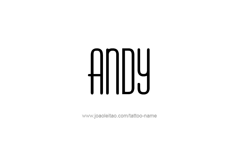 Tattoo Design  Name Andy   