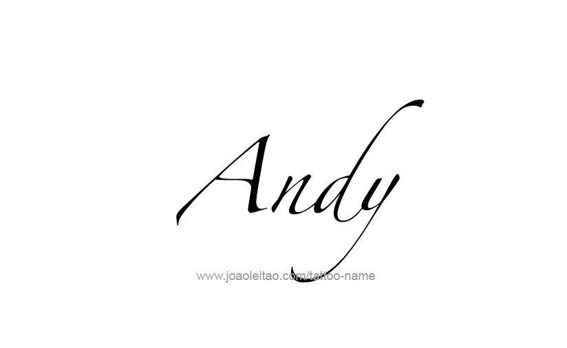 Tattoo Design  Name Andy   