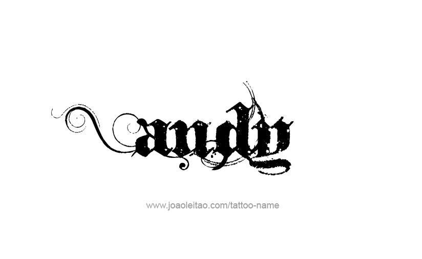 Tattoo Design  Name Andy   