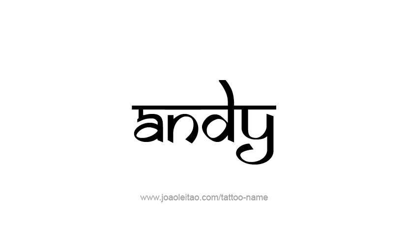 Tattoo Design  Name Andy   