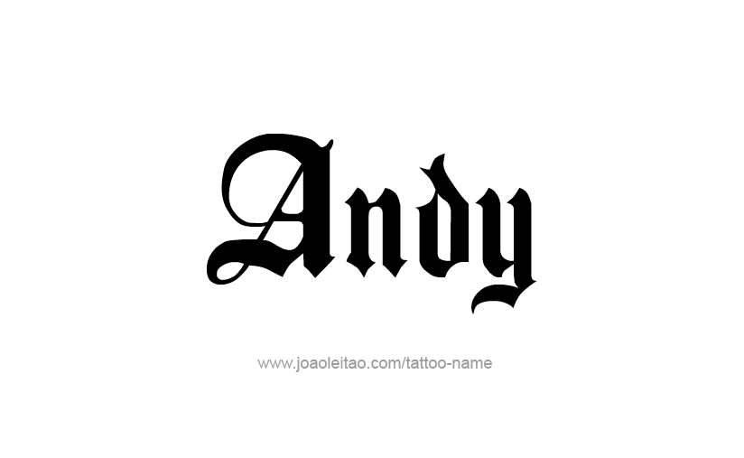 Tattoo Design  Name Andy   