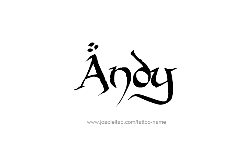 Tattoo Design  Name Andy   