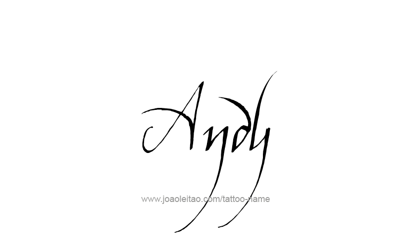 Tattoo Design  Name Andy   