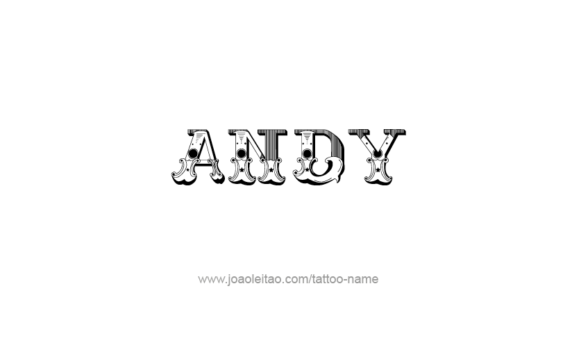 Tattoo Design  Name Andy   