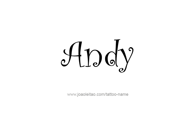 Tattoo Design  Name Andy   