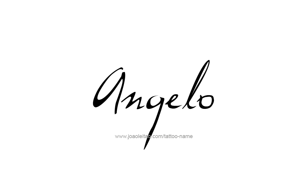 Tattoo Design  Name Angelo   