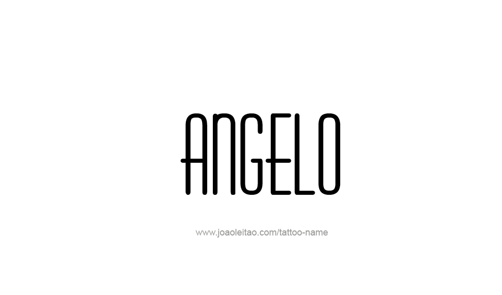 Tattoo Design  Name Angelo   