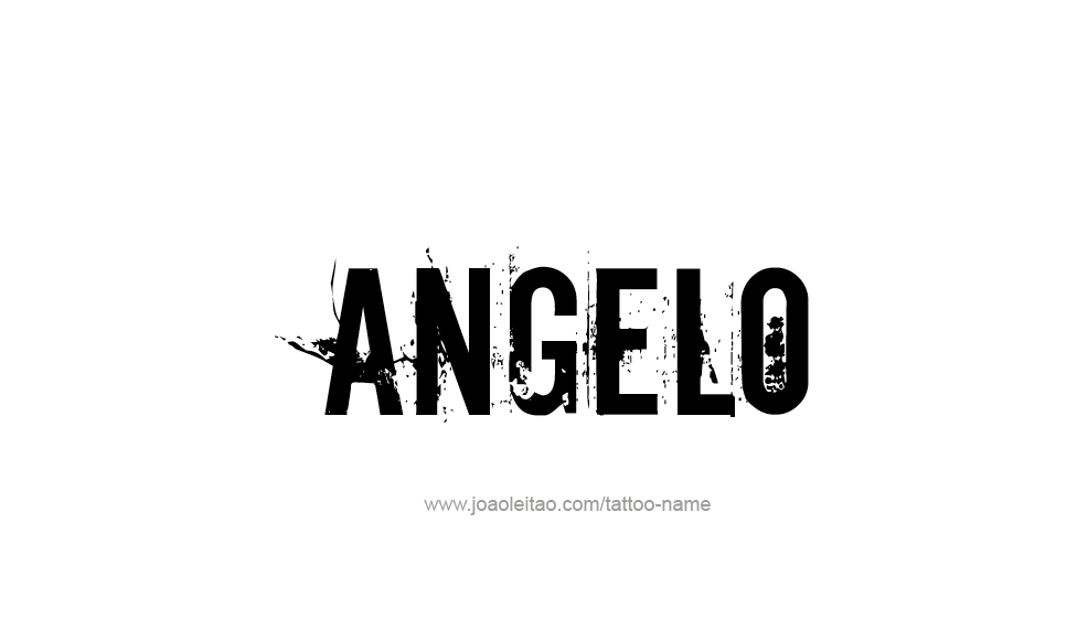 Tattoo Design  Name Angelo   