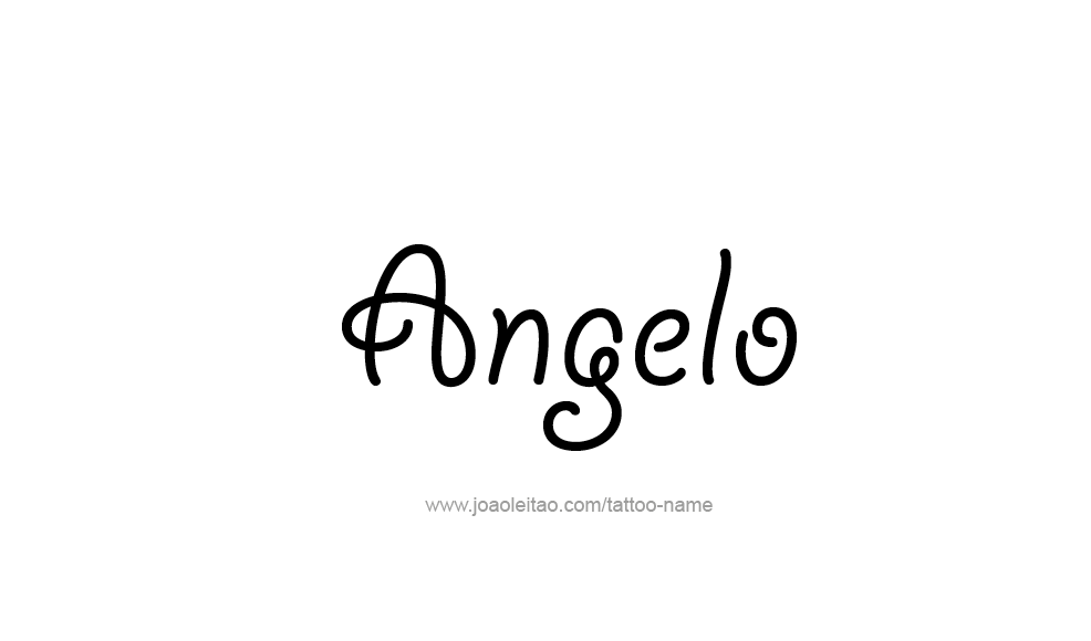 Tattoo Design  Name Angelo   