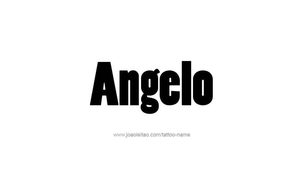 Tattoo Design  Name Angelo   