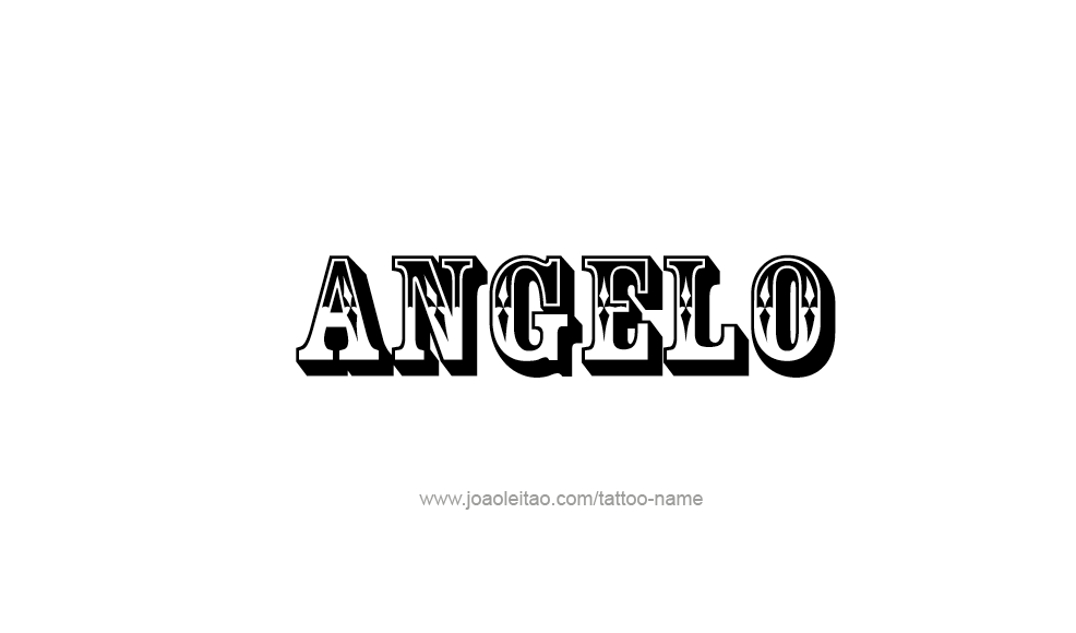 Tattoo Design  Name Angelo   