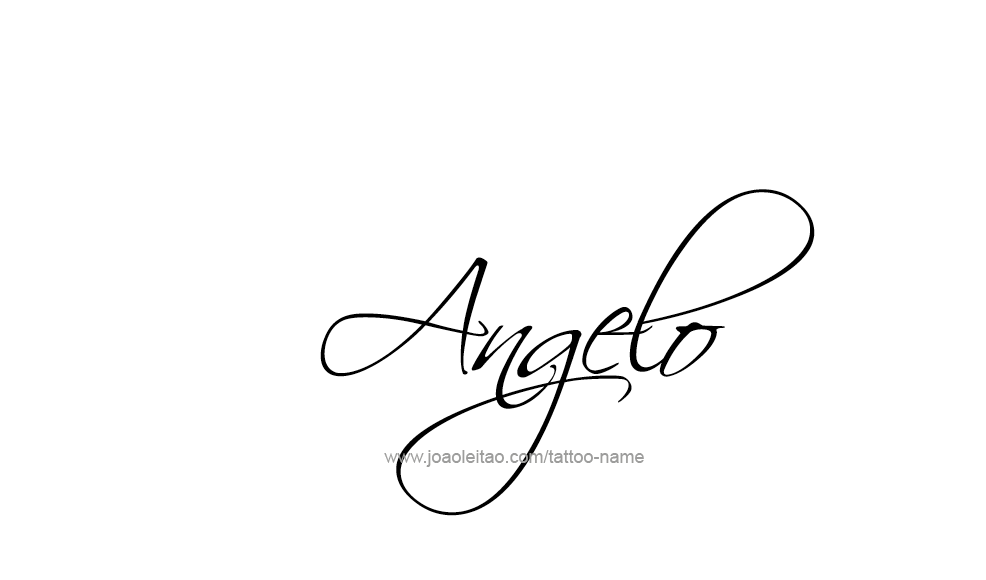 Tattoo Design  Name Angelo   