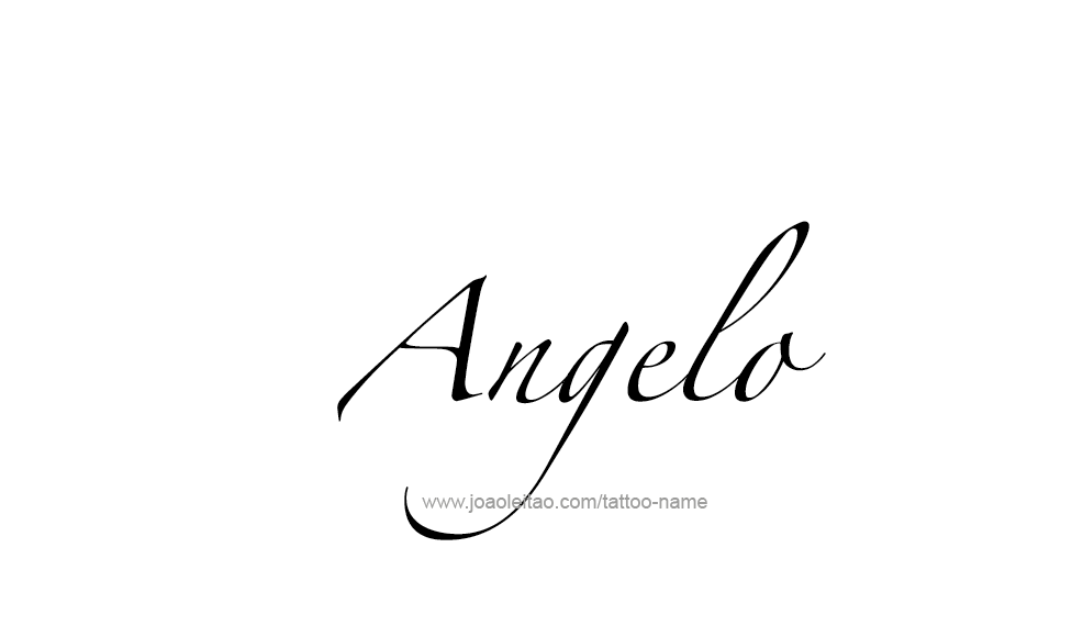 Tattoo Design  Name Angelo   