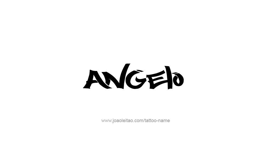 Tattoo Design  Name Angelo   