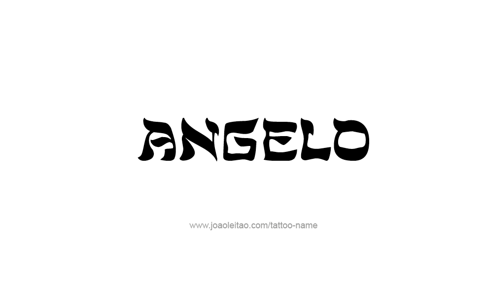 Tattoo Design  Name Angelo   