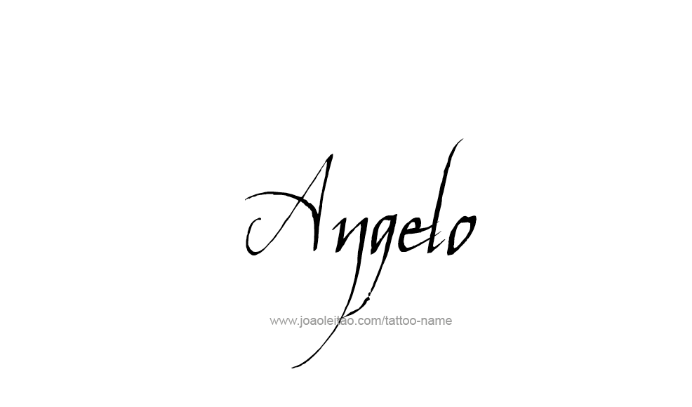 Tattoo Design  Name Angelo   