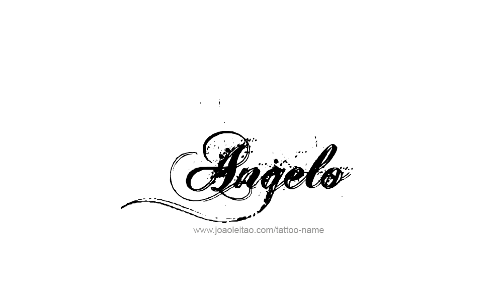 Tattoo Design  Name Angelo   