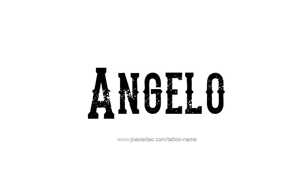 Tattoo Design  Name Angelo   