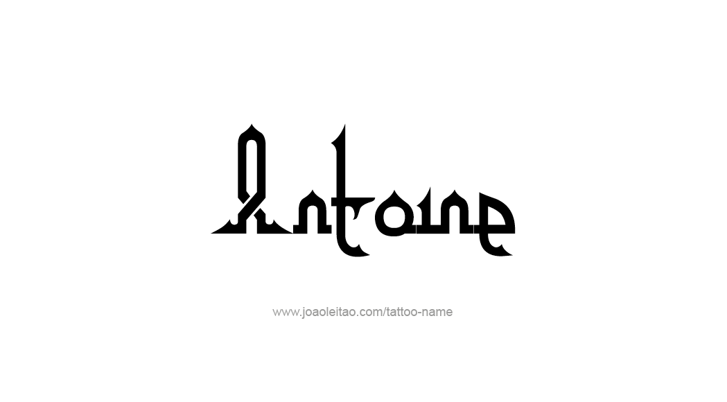 Tattoo Design  Name Antoine   