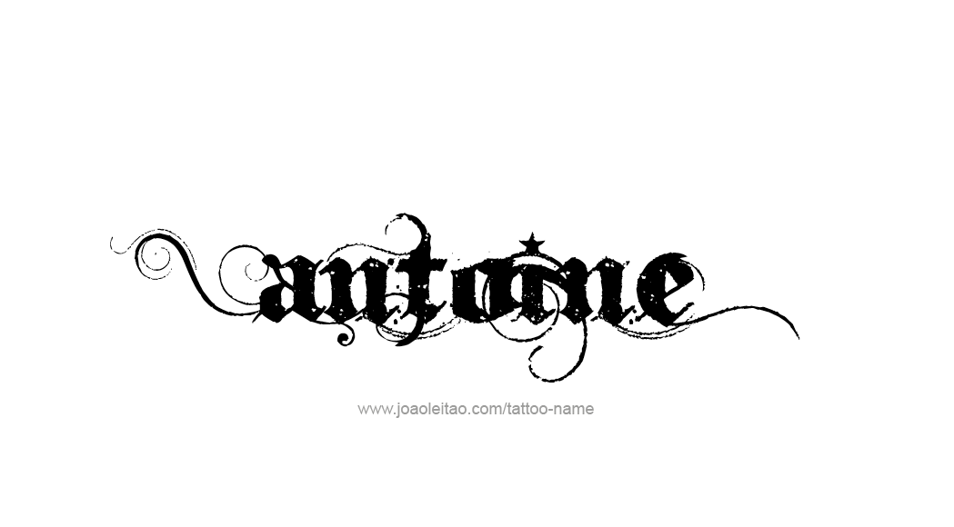 Tattoo Design  Name Antoine   