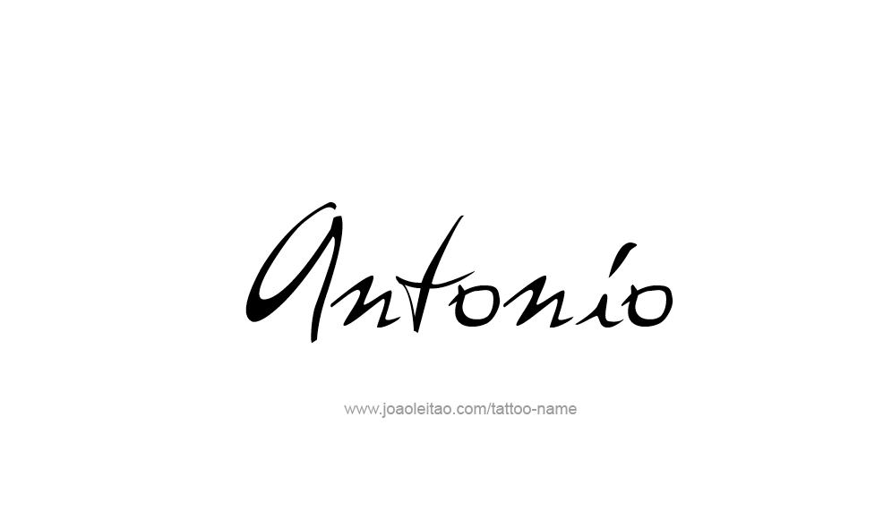 Tattoo Design  Name Antonio   